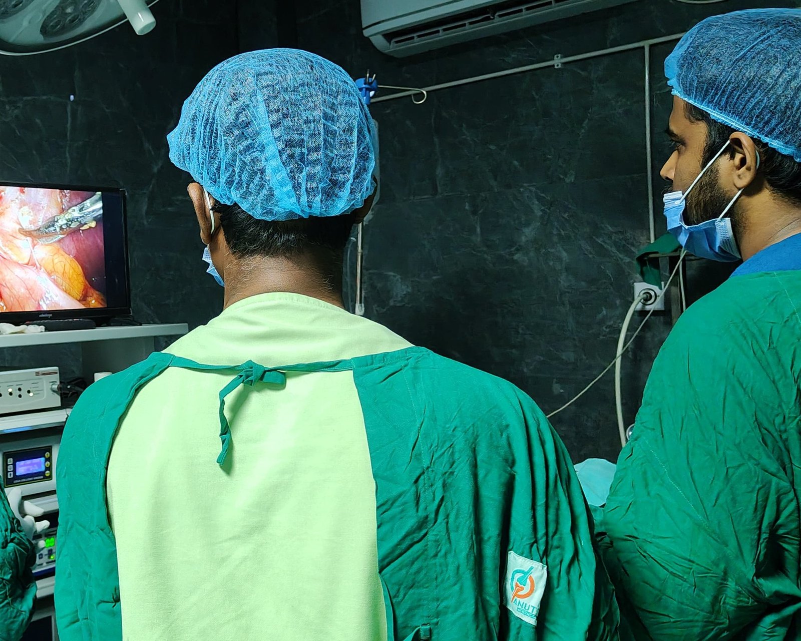 Dr. Arindam Acharyya during a surgical procedure in the operating theatre